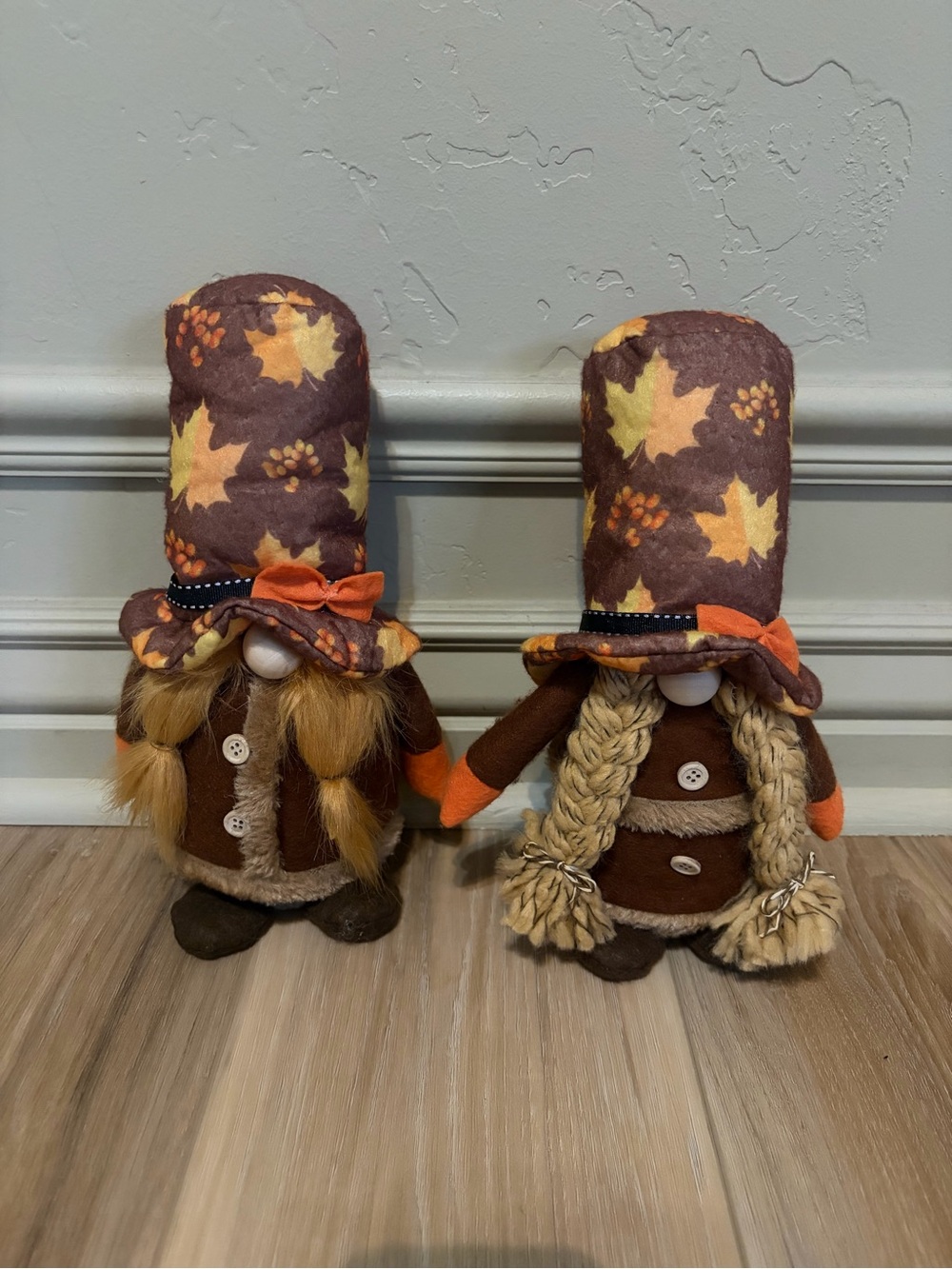 Fall/Thanksgiving Plush Gnomes Set of 2